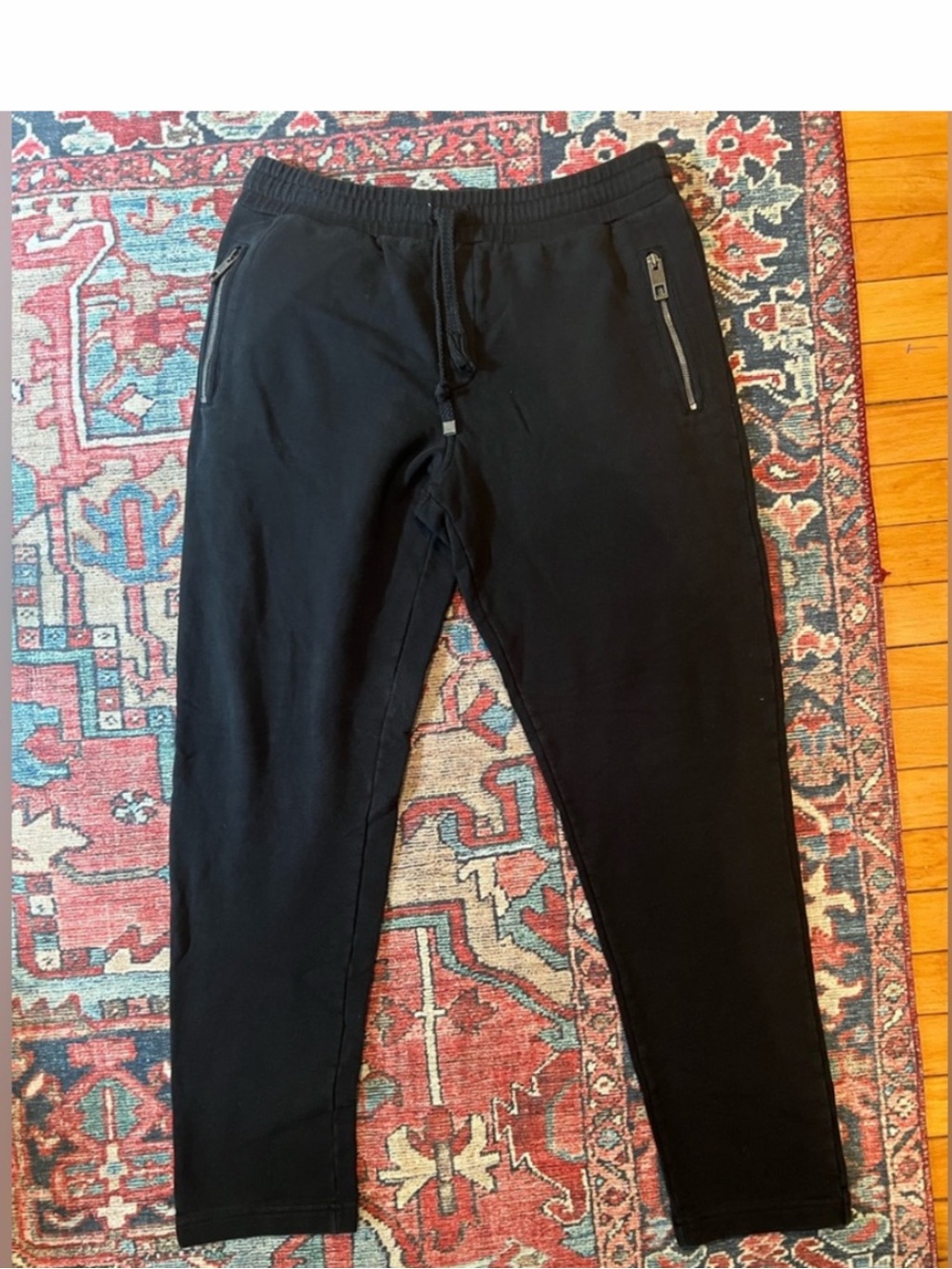 Dolce & Gabbana Black Men's Sweatpants with Zippered Pockets